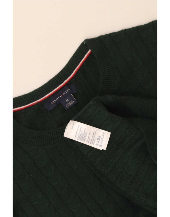 Sweter damski Tommy Hilfiger z okrągłym dekoltem, UK 14, średni zielony