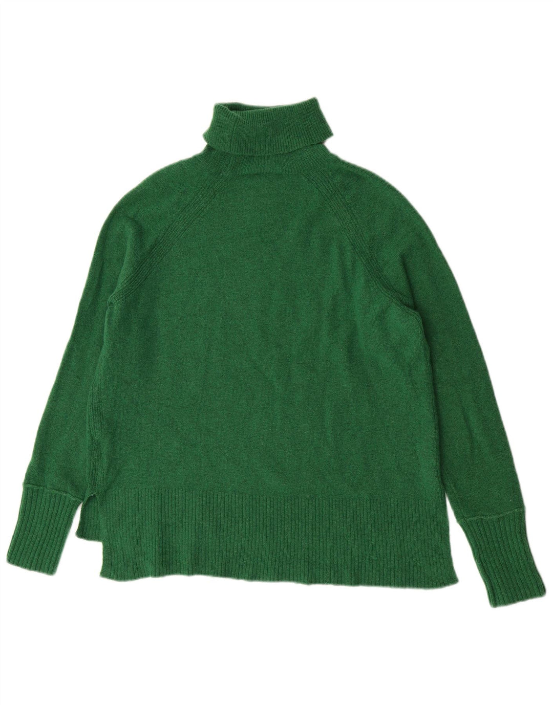 Damski sweter oversize J. Crew z golfem UK 10, mały, zielony nylon
