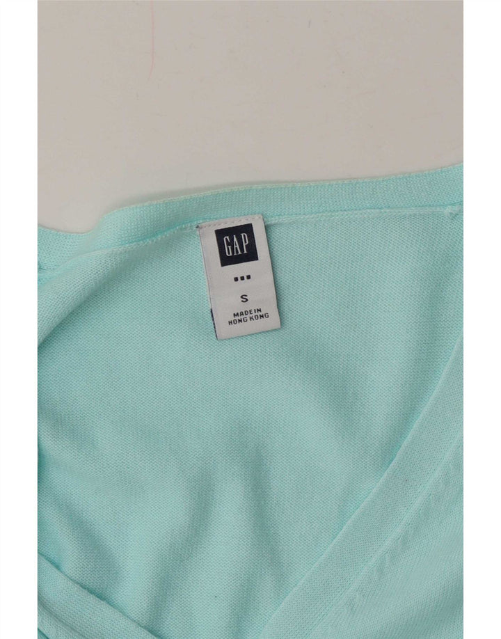 Sweter damski Gap Cardigan UK 10 Small, turkusowa bawełna