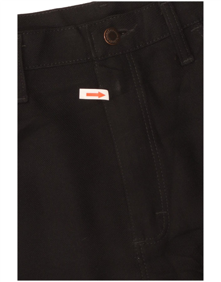Męskie proste spodnie codzienne WRANGLER W36 L26 Czarny poliester