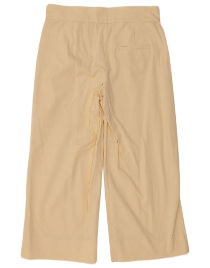 Damskie spodnie Zara Studio z szerokimi nogawkami, średnie W28 L24 Off White