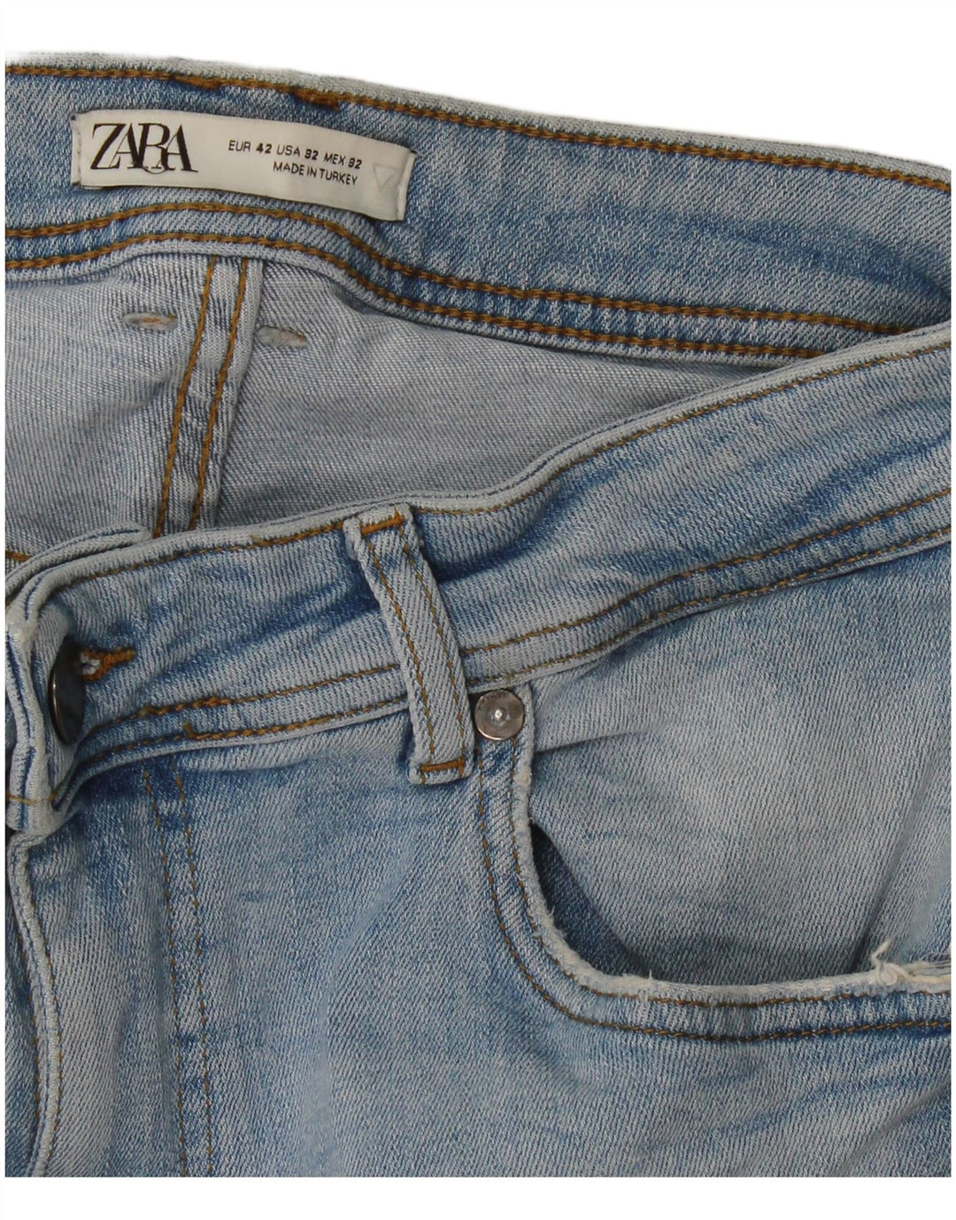 Męskie jeansy Zara Cropped EU 42 Large W32 L25 Niebieskie