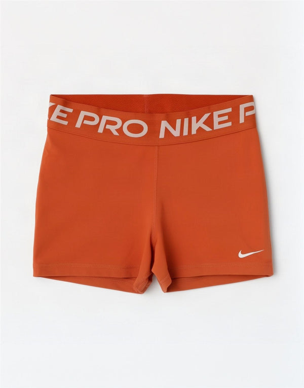 Damskie spodenki sportowe Nike Dri Fit Graphic UK 8, małe, pomarańczowe, poliestrowe
