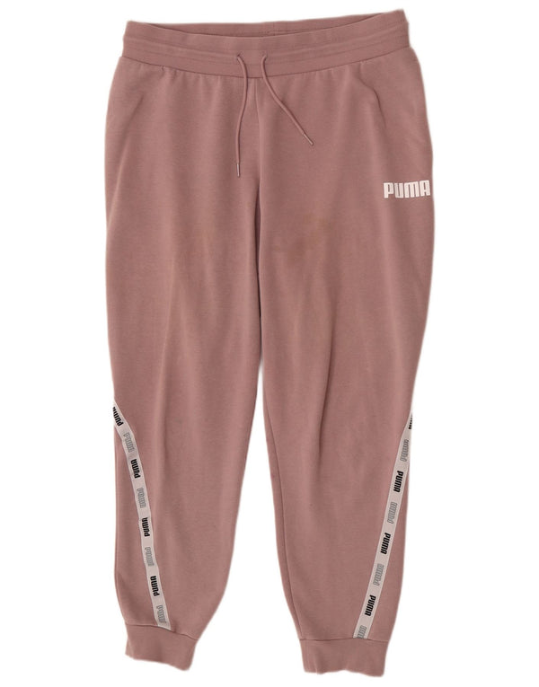 Damskie spodnie dresowe Puma Graphic Joggers UK 16, duże różowe bloki kolorów