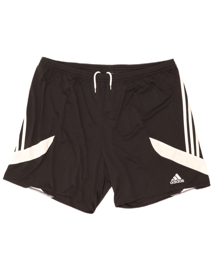 Męskie spodenki sportowe Adidas Climalite 2XL Czarny poliester z blokami kolorów