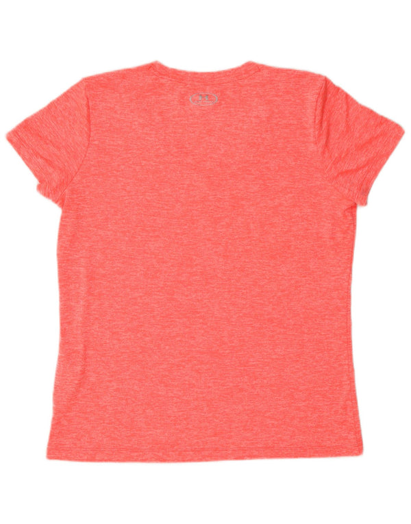 Damska koszulka Under Armour Heat Gear Top UK 14 w kolorze średniego różu nakrapianego