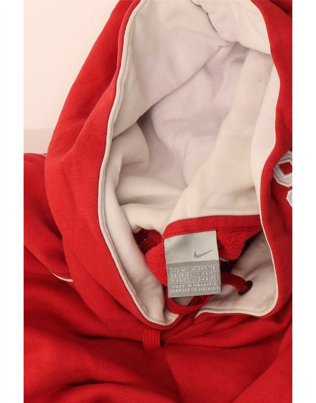 Męski sweter z kapturem Nike Graphic UK 39/41 średni czerwony