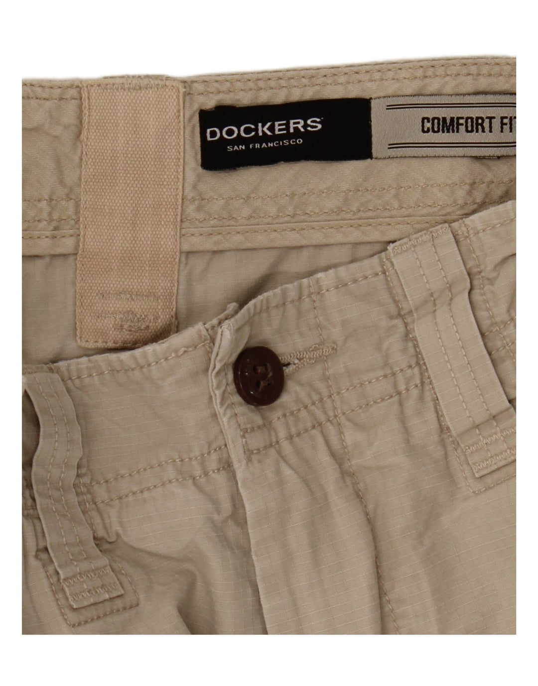 Męskie spodenki cargo Dockers Comfort Fit W31 średniej beżowej bawełny