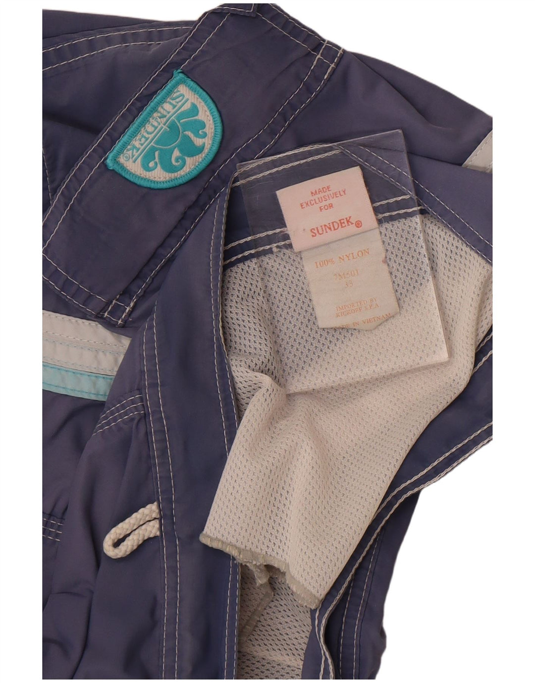 Męskie spodenki kąpielowe Sundek, średni granatowy nylon