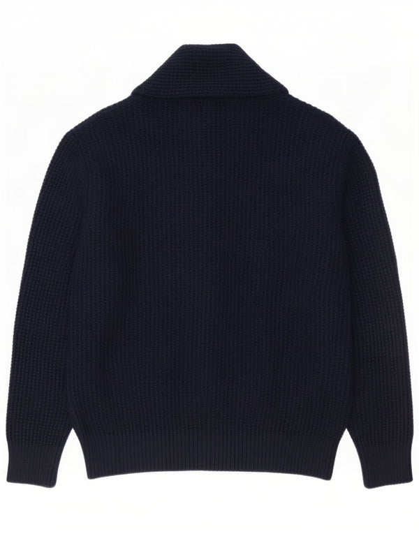 Zara Męski sweter rozpinany, duży, granatowy, akrylowy