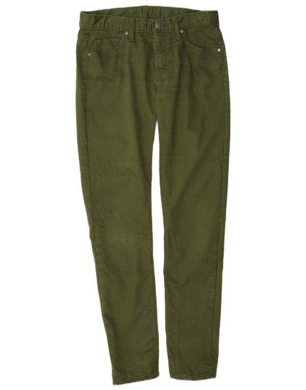 Damskie spodnie typu slim casual Patagonia US 6 Medium W30 L31 Zielona bawełna