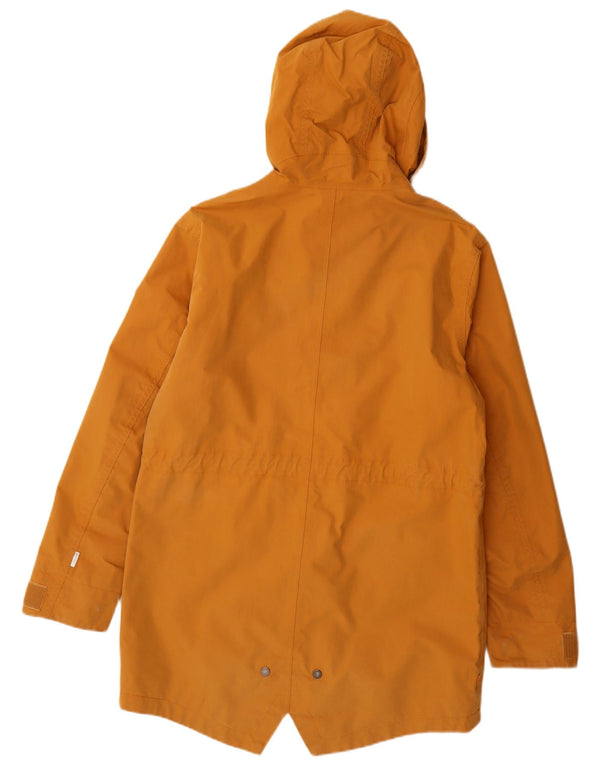 Męski płaszcz przeciwdeszczowy z kapturem Timberland UK 36 Small, żółty, bawełniany