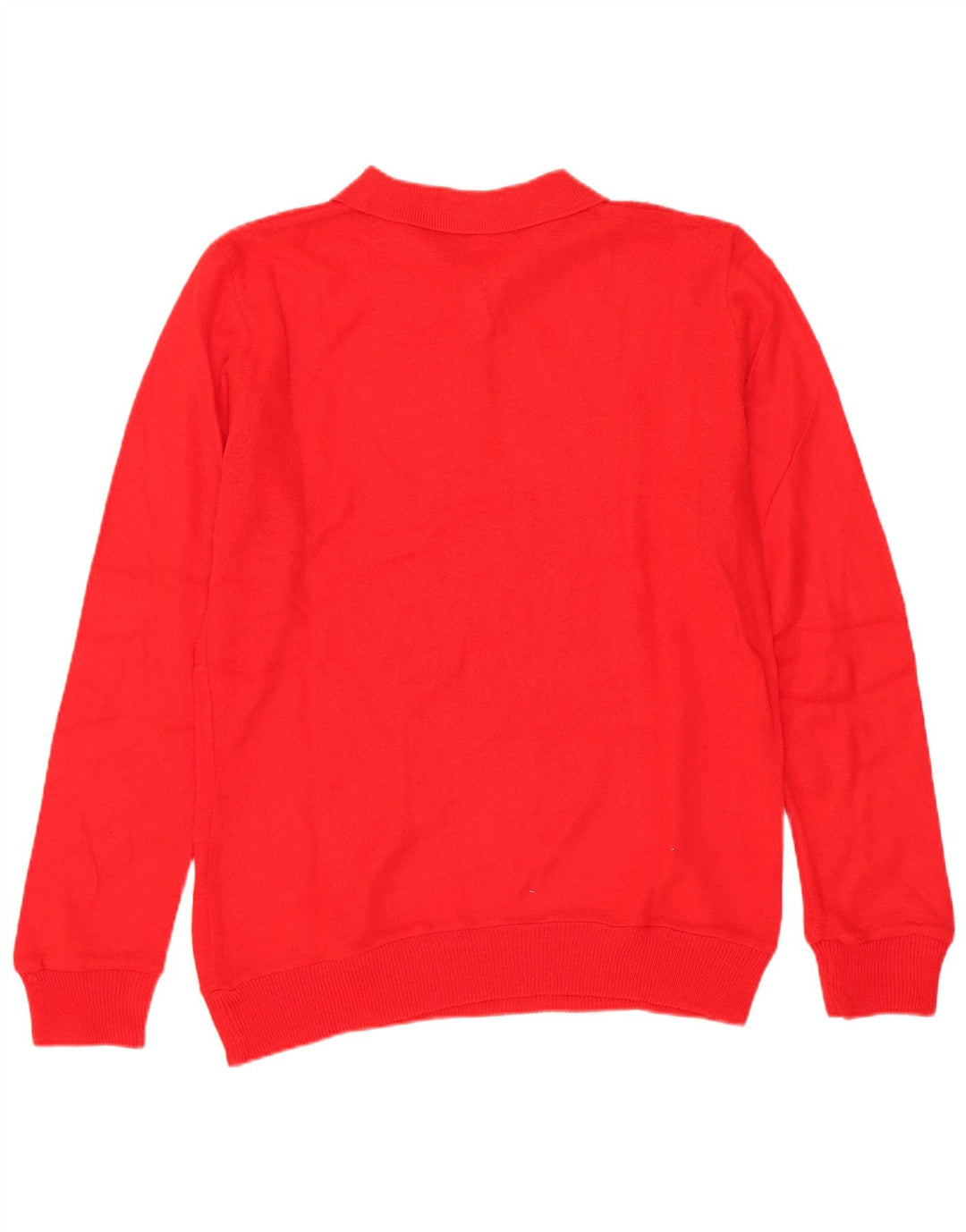 Vintage damski sweter polo IT 42 średni czerwony poliakryl
