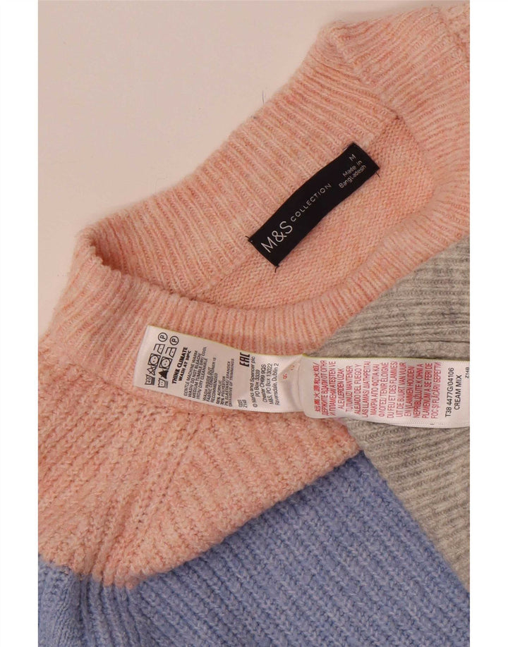 Marks & Spencer Damski sweter z golfem, UK 14, średni wielokolorowy