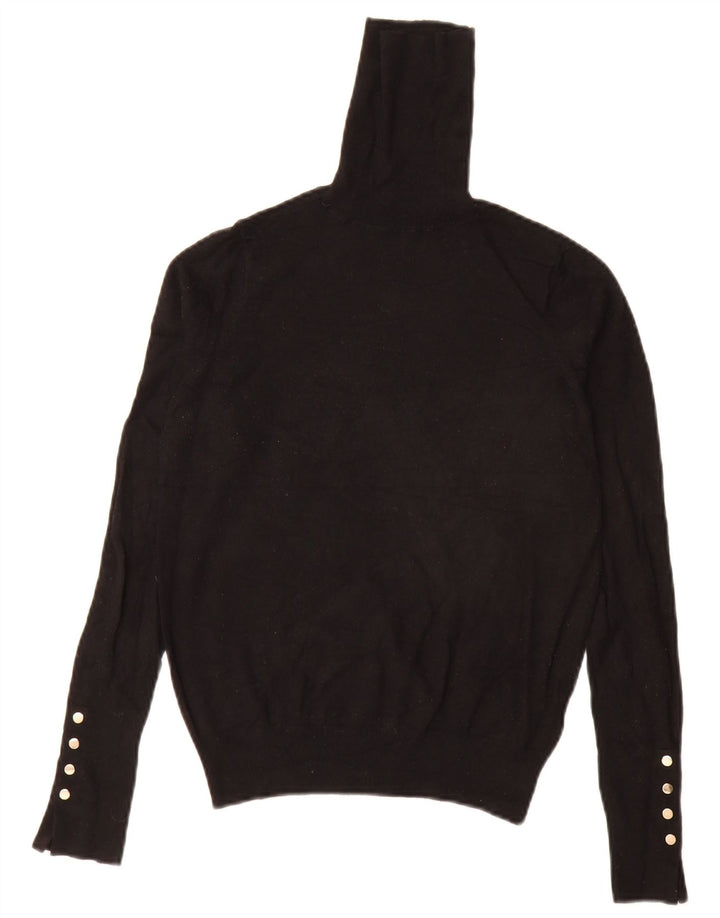 Sweter damski Zara z golfem UK 10, mały, czarny