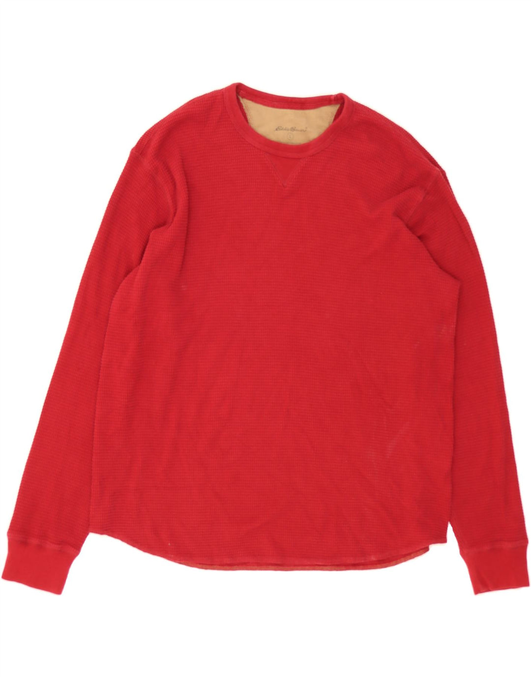 EDDIE BAUER Mens Sweatshirt Jumper Large Red Cotton Vintage Eddie Bauer and Second-Hand Eddie Bauer from Messina Hembry 