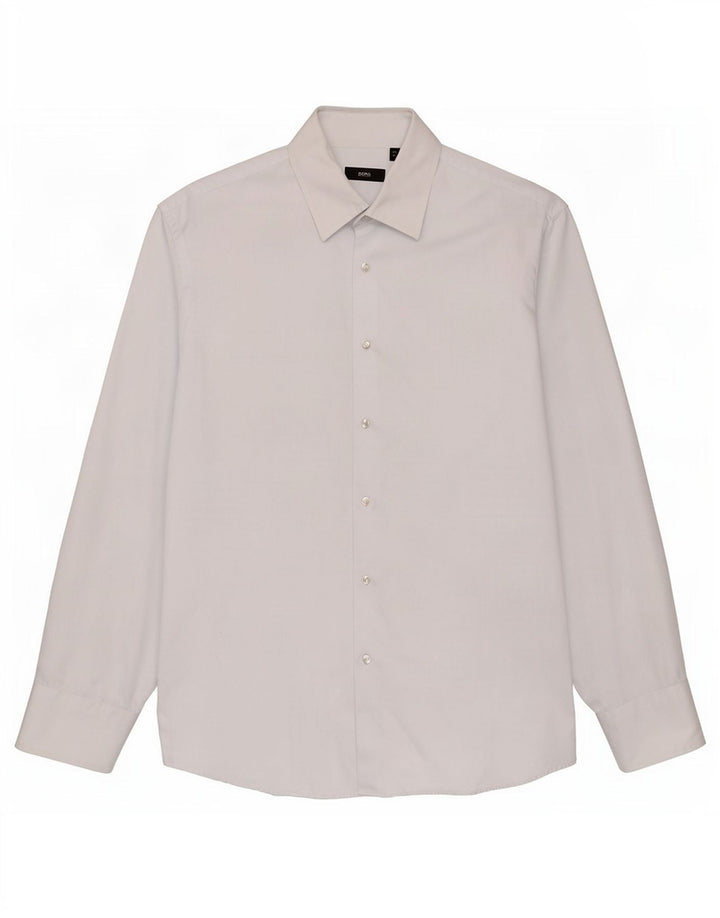 Koszula męska Hugo Boss, rozmiar 43 17 XL, bawełniana niebieska kratka