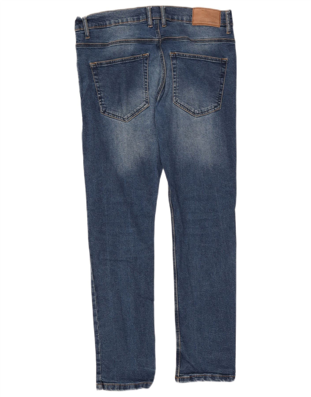 FRENCH CONNECTION Męskie jeansy slim W34 L30 Niebieska bawełna
