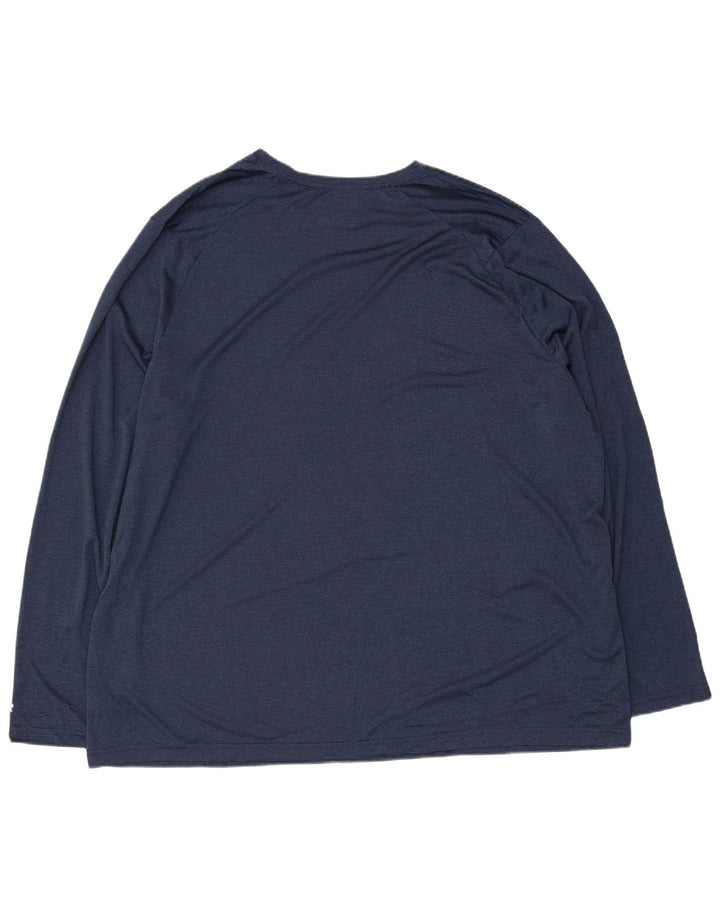 Top męski Russell Athletic z długim rękawem, 3XL, granatowy, poliester