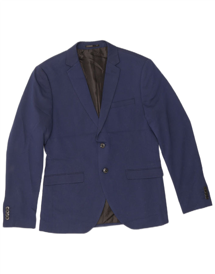 Męska marynarka Jack & Jones zapinana na 2 guziki, super wąska marynarka IT 50, duża, granatowa