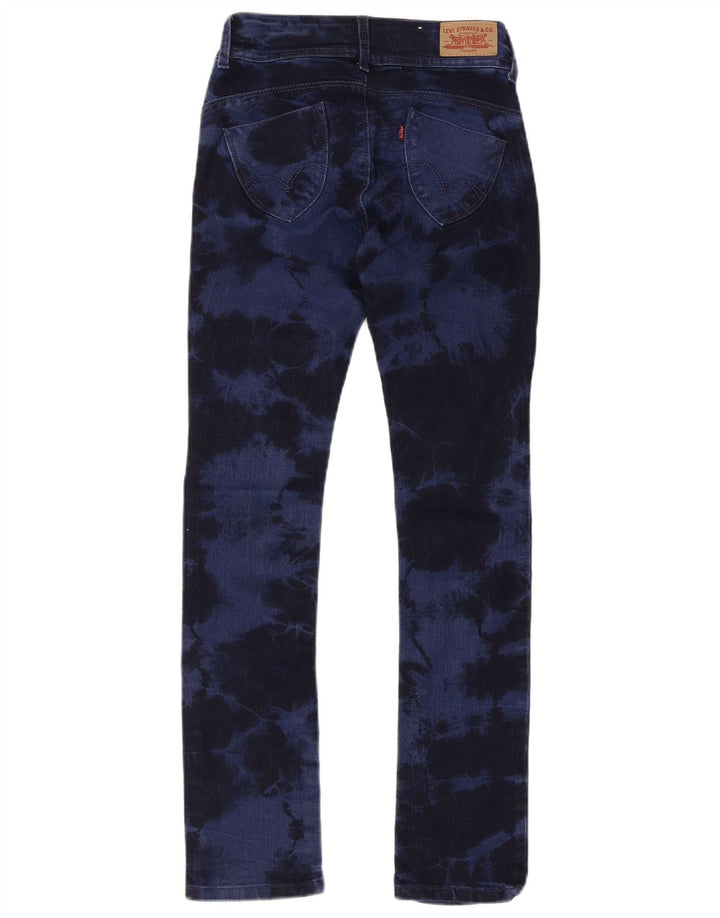 Dżinsy chłopięce LEVI'S 9-10 lat, granatowe, bawełniane, w kolorze tie-dye