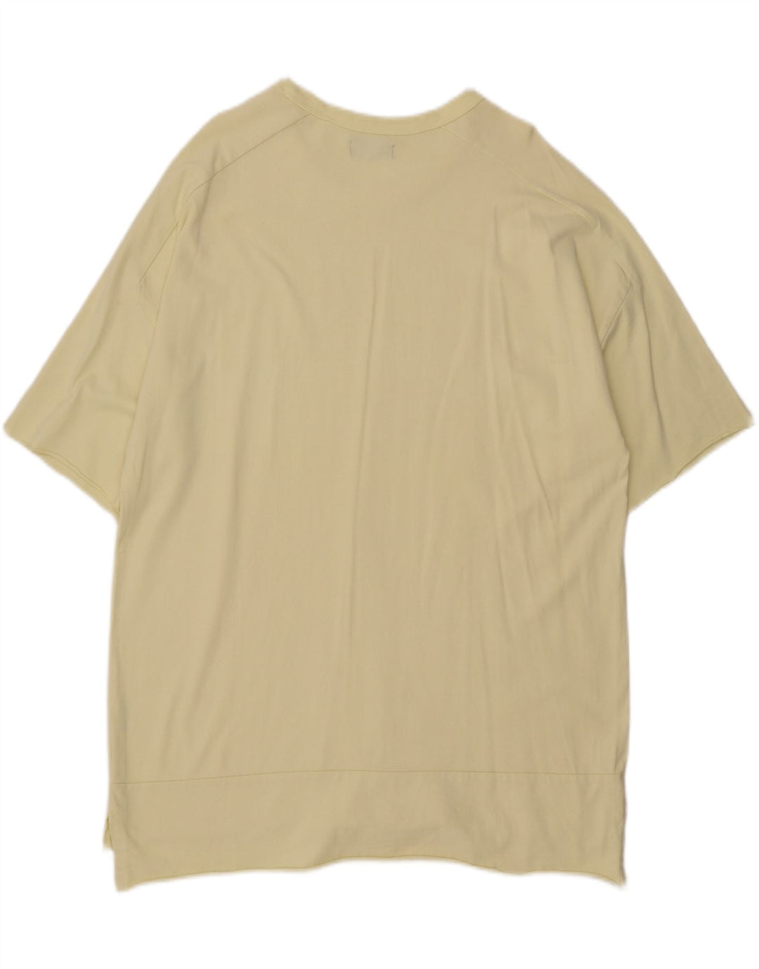 ZARA Mens T-Shirt Top Large Yellow Cotton