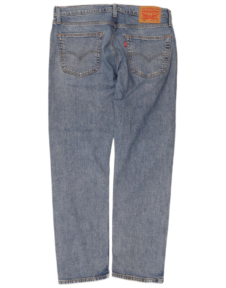 Męskie jeansy Levi's 502 Tapered W33 L32 Niebieskie bawełniane