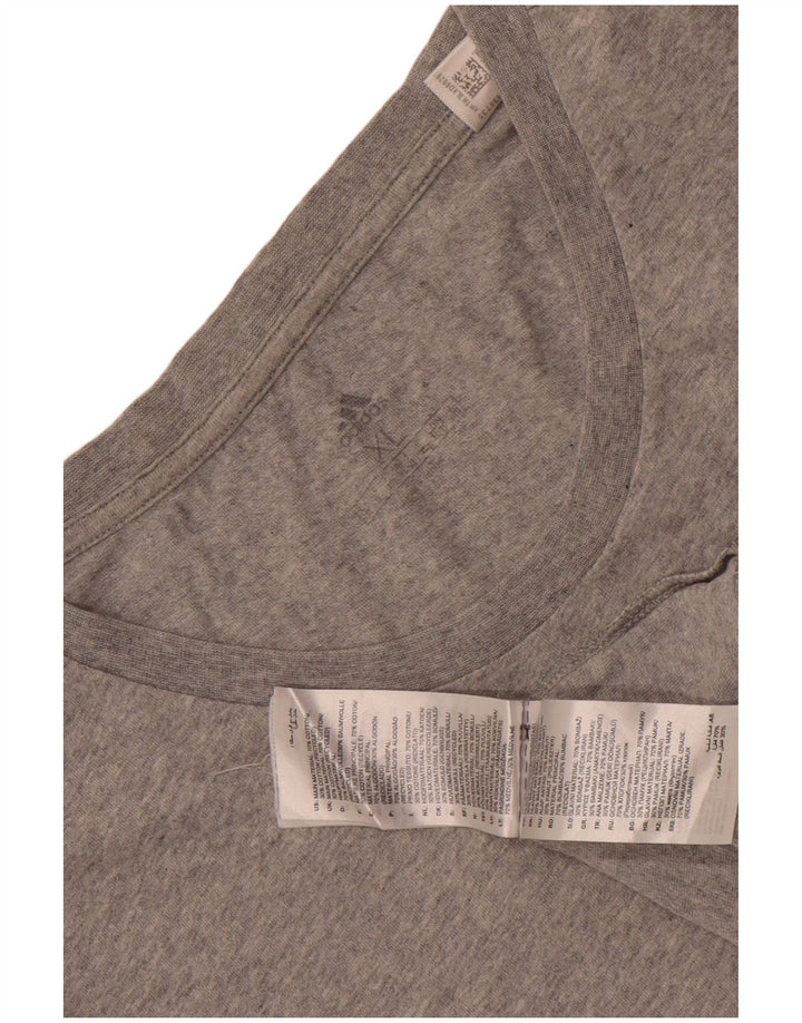 Adidas Męska koszulka Top XL Szara, nakrapiana bawełna
