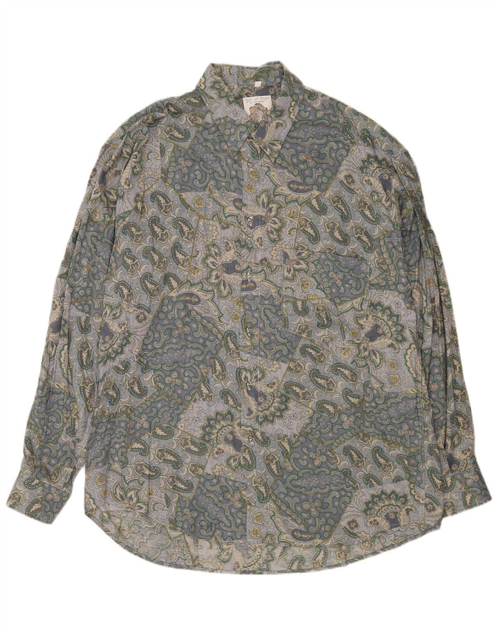 Koszula męska Gandolfi XL, szara, wiskozowa paisley