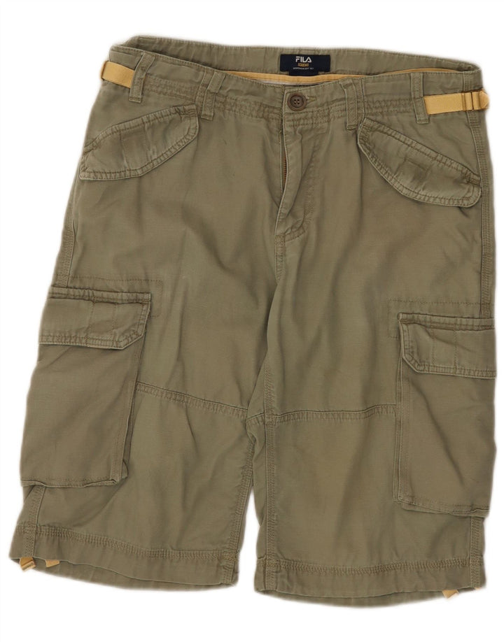 Męskie spodenki cargo Fila W34, duże, khaki