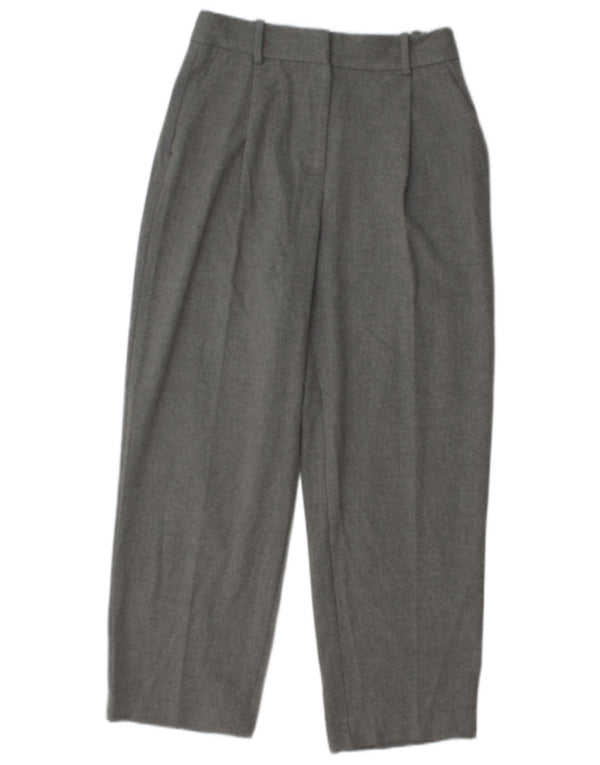 Damskie spodnie typu casual Zara o luźnym kroju XS W25 L27 Szary poliester