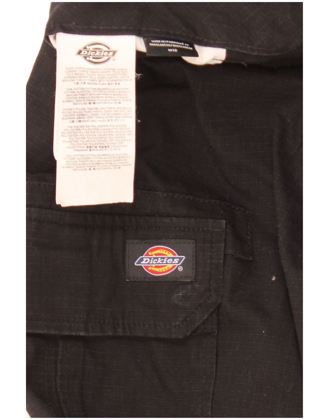 Męskie spodnie cargo Dickies W32 L30 Czarny poliester