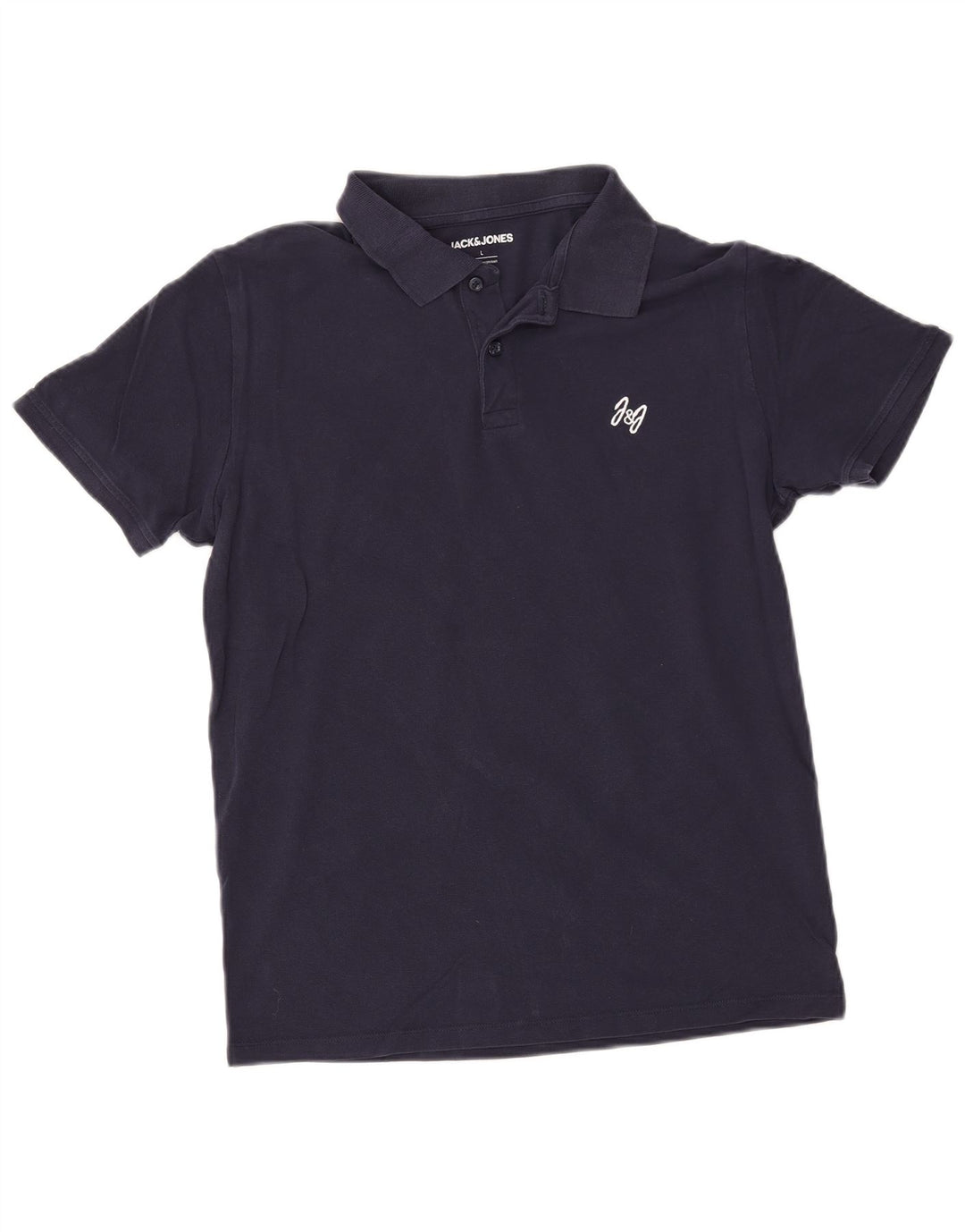 Męska koszulka polo Jack & Jones, duża, granatowa, bawełniana