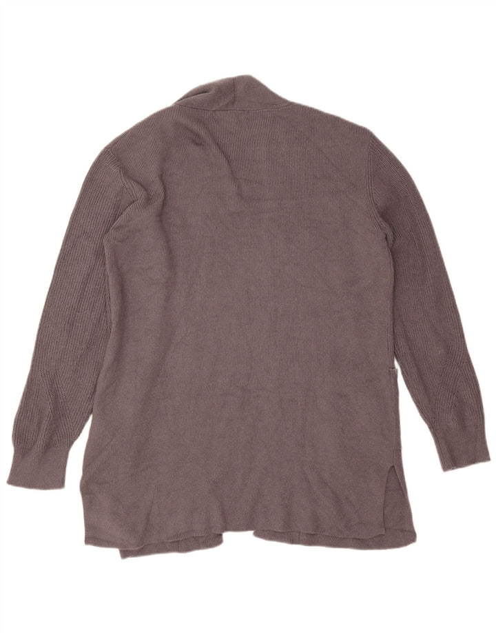 Marks & Spencer Damski sweter rozpinany o długim kroju, UK 12, średni szary