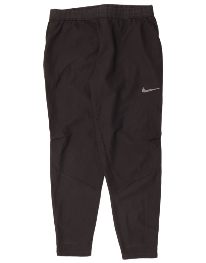 Męskie spodnie dresowe Nike Dri Fit, duże, czarne, poliestrowe