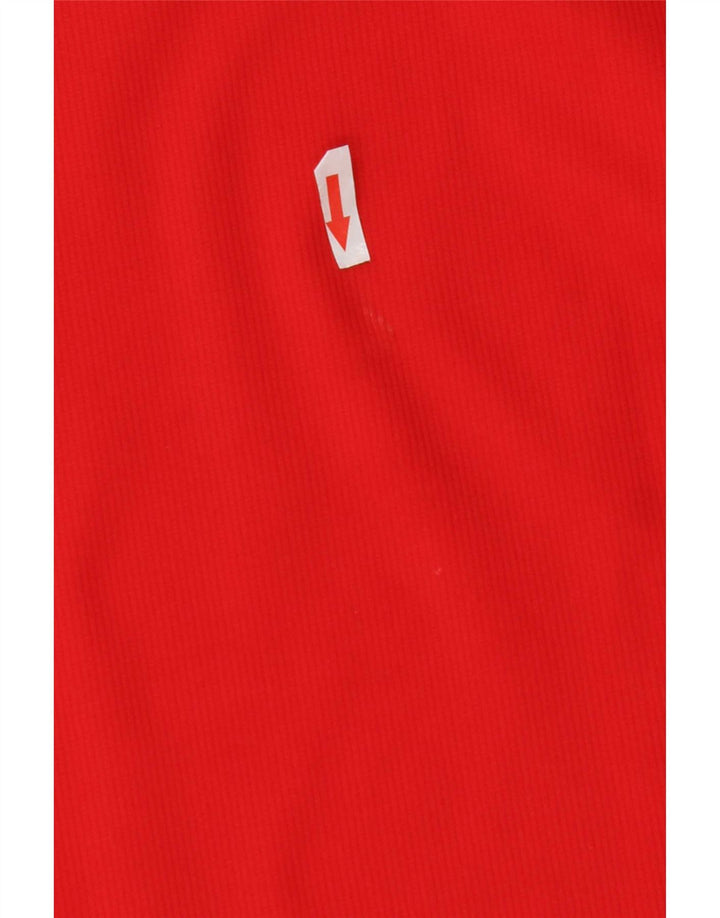 Męska koszulka polo Hummel z grafiką 2XL, poliester w kolorze czerwonym