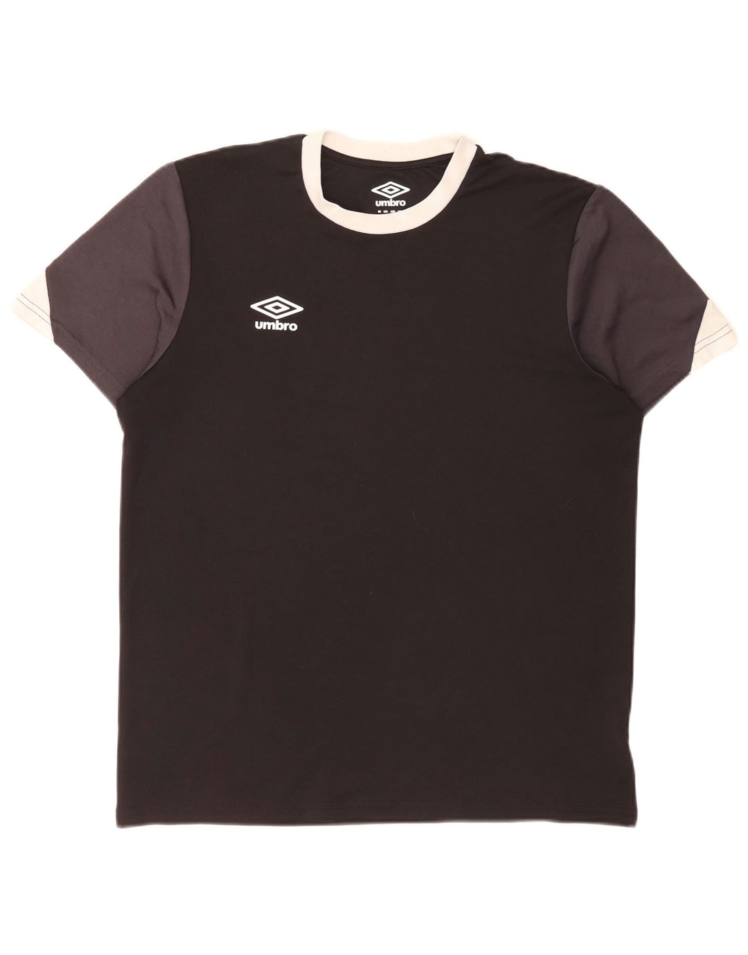 T-shirt męski Umbro, duży, czarny, poliestrowy blok kolorów