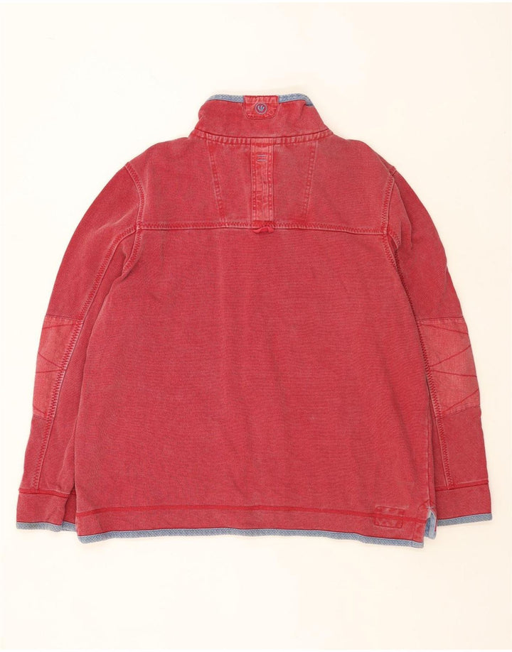 Męska bluza z zamkiem błyskawicznym FAT FACE, 2XL, czerwona, bawełniana