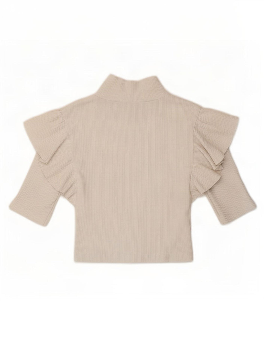 Krótki top damski Zara UK 8, mały, biały
