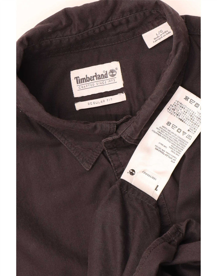 Koszula męska Timberland o regularnym kroju, duża, szara, bawełniana