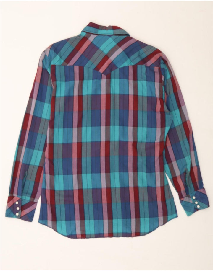 WRANGLER Mens Shirt Medium Multicoloured Striped Polyester Vintage Wrangler and Second-Hand Wrangler from Messina Hembry 