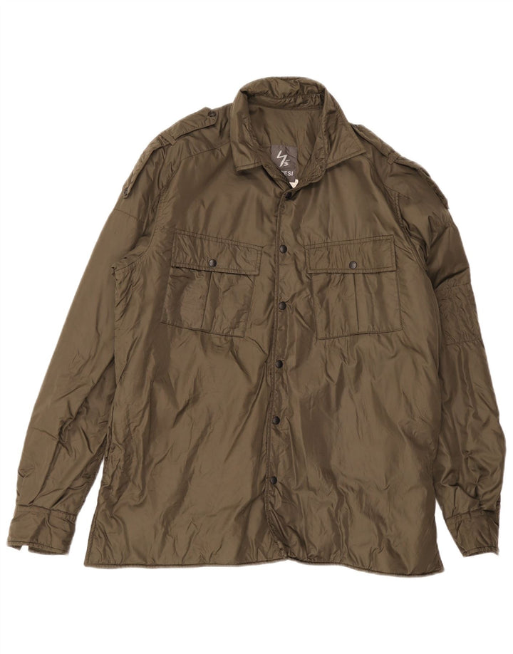 Męska kurtka wojskowa Aspesi UK 38, średni nylon khaki