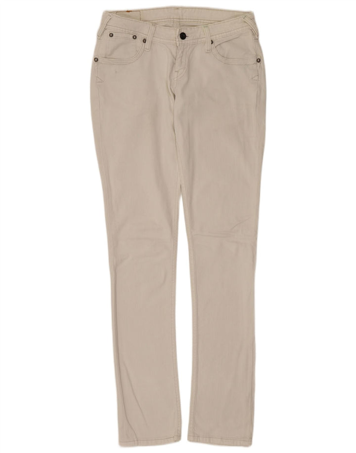 Damskie jeansy Levi's Slim W29 L34 Biała bawełna