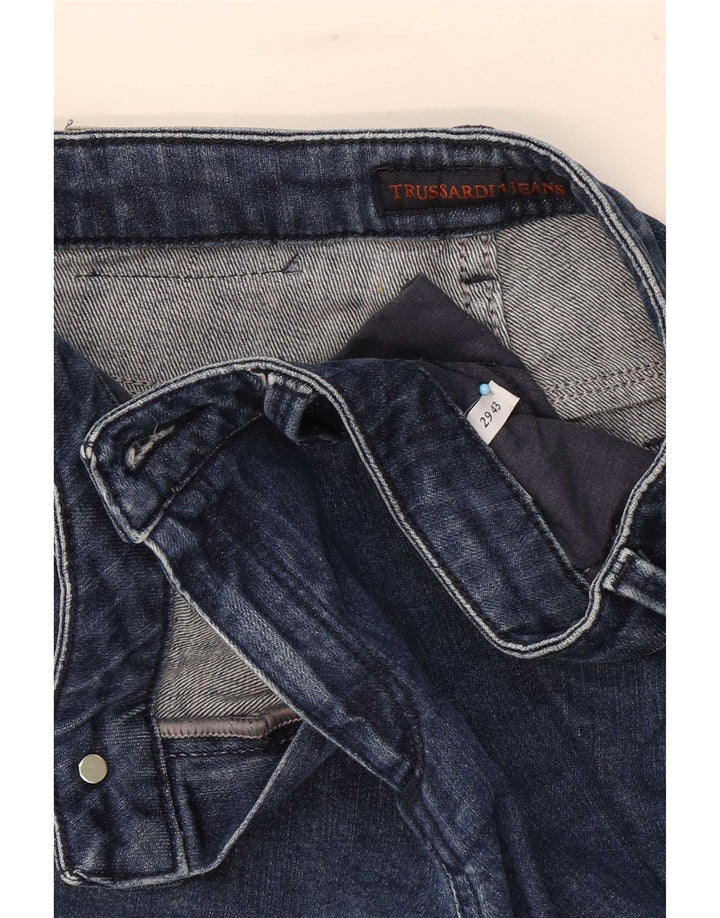 Damskie jeansy Skinny Trussardi W29 L28 granatowe
