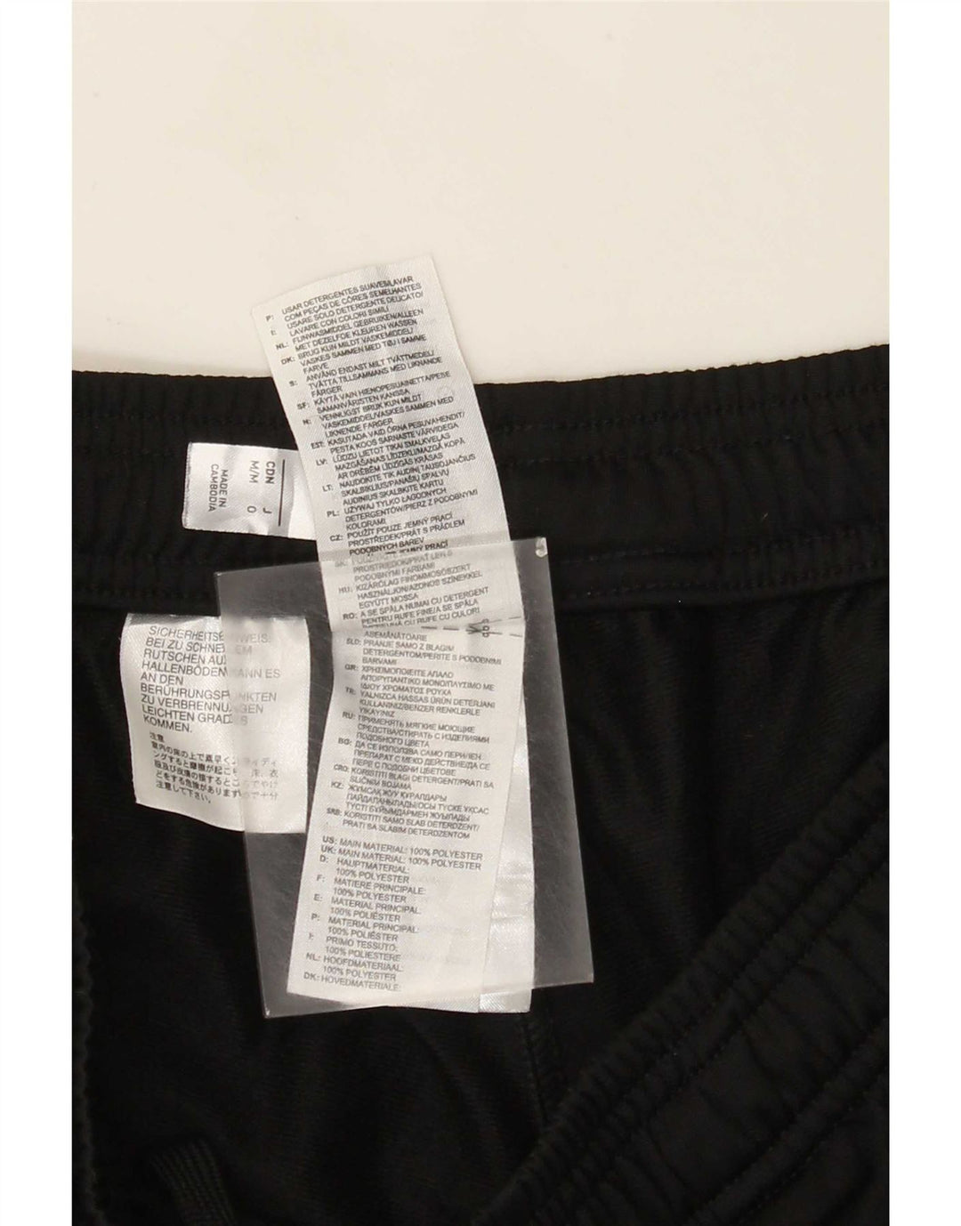 Męskie spodnie dresowe Adidas Dri Fit, średnie czarne, poliestrowe