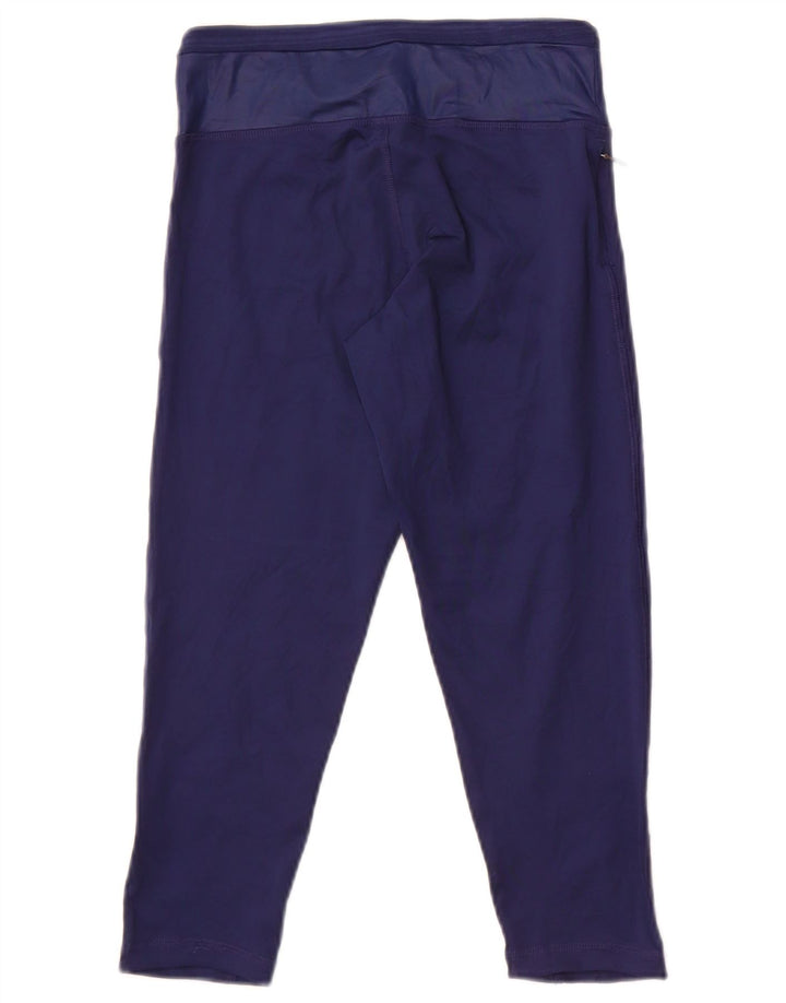 Legginsy Adidas Damskie Climacool Capri UK 4 XS Granatowe Poliester