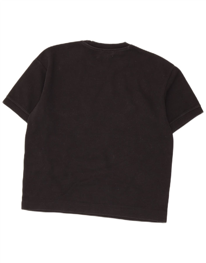 T-shirt męski Zara, duży, czarny, bawełniany