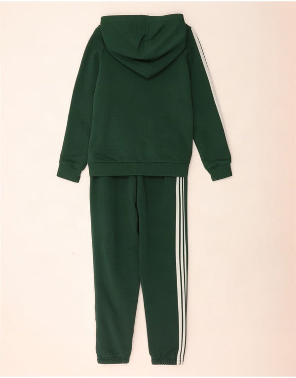 Adidas Chłopięcy Graficzny Pełny Dres 13-14 Lat Zielony Bawełna