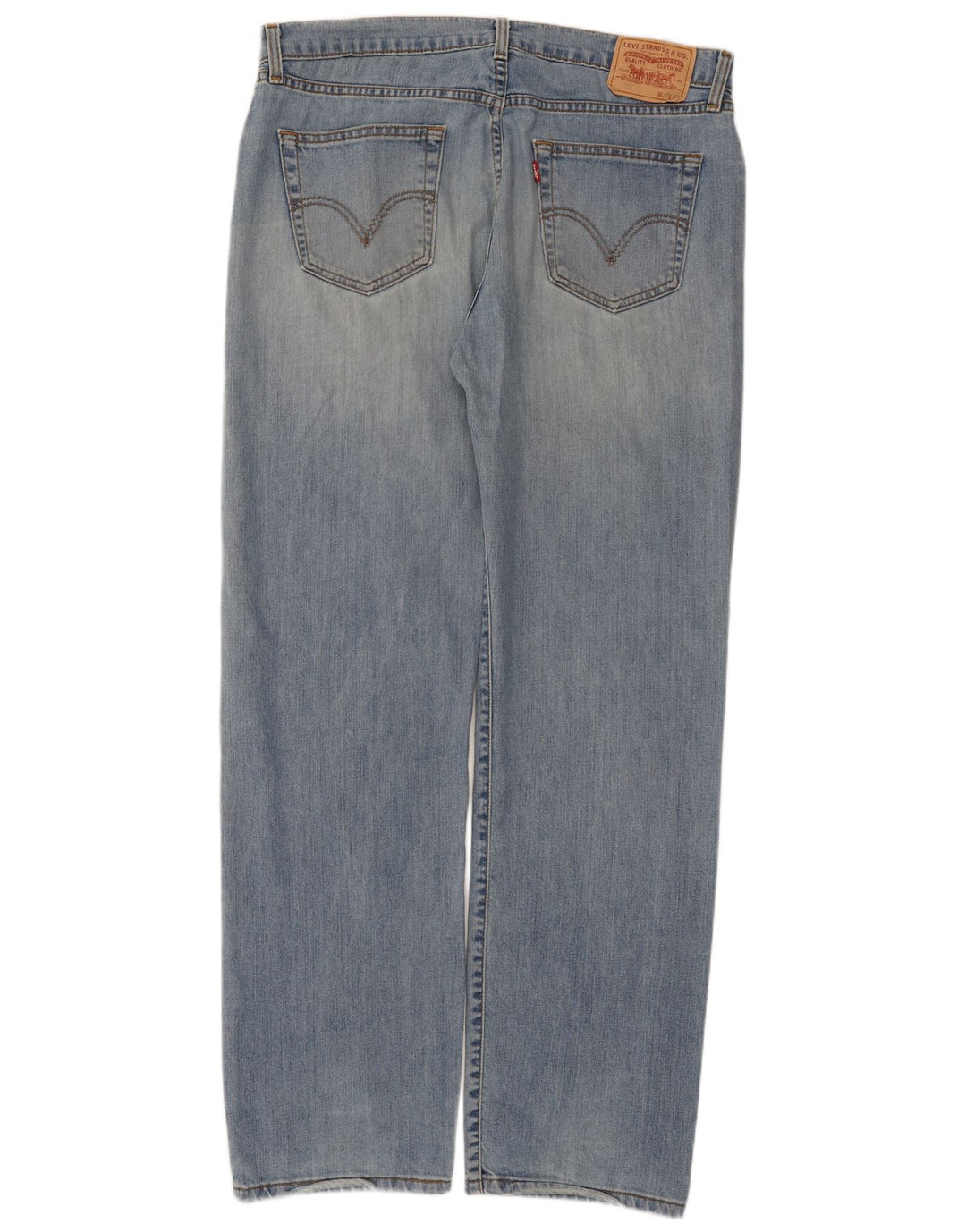 Męskie proste dżinsy Levi's W38 L34 Niebieskie bawełniane