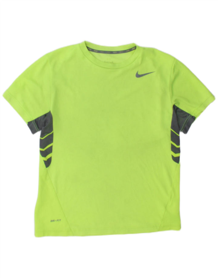 Męska koszulka Nike Dri Fit Top z poliestru w kolorze średniej zieleni